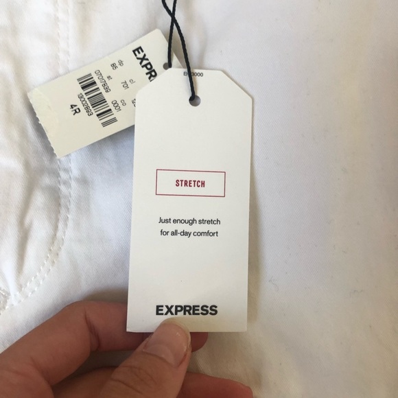 NWT Express White Flare Jeans Size 4 Regular - Picture 4 of 5